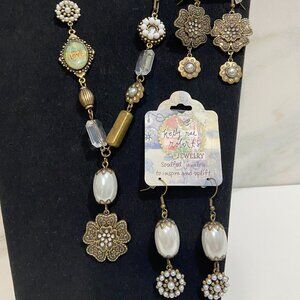 Kelly Rae Roberts Necklace with 2 sets of earrings